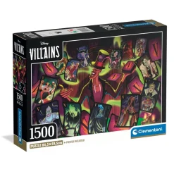 Puzzle Compact 1500 pièces : Les Méchants Disney - Clementoni