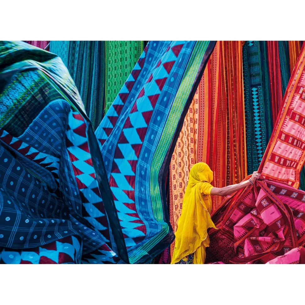 Puzzle Compact 1500 pièces : Tissus flottants - Clementoni