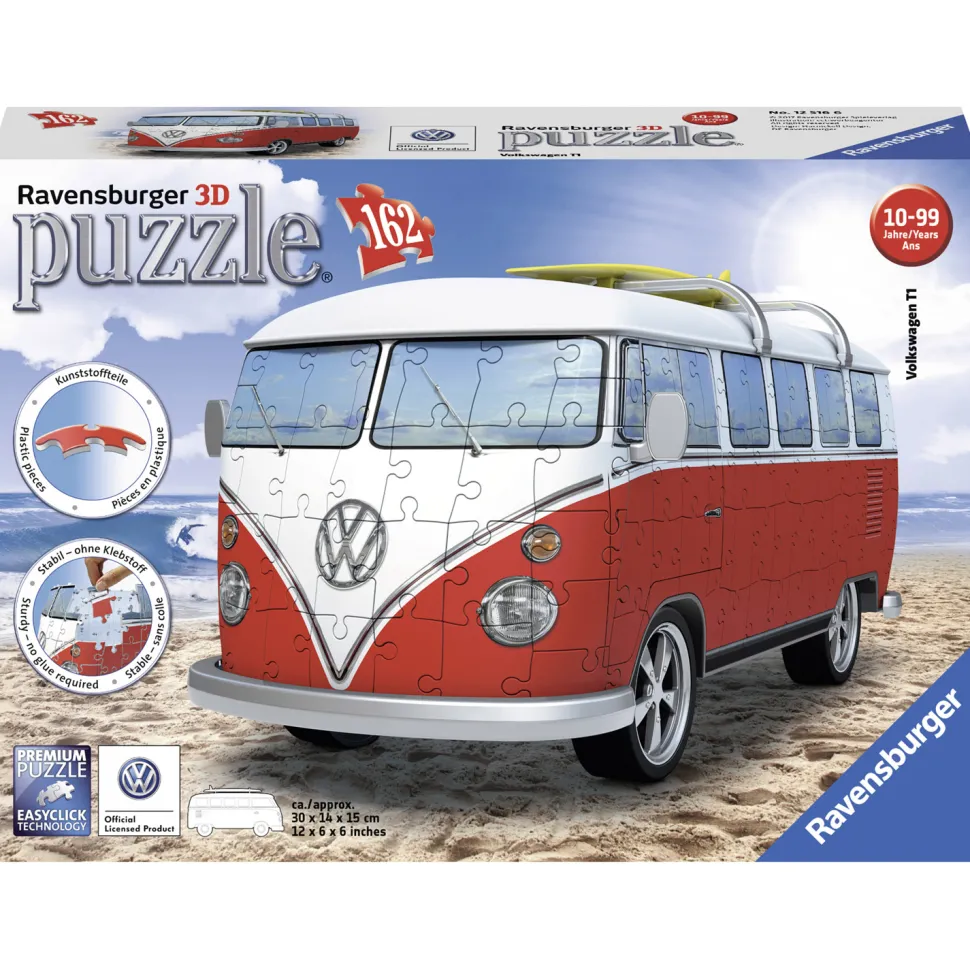 Puzzle 3D 162 pièces : Volkswagen Combi T1 - Ravensburger