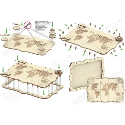 Puzzle 3D : World Map série Expedition - Wooden City