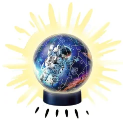 Puzzle 3D rond lumineux 72 pièces : astronaute - Ravensburger