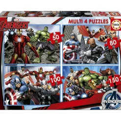 Puzzle de 50 à 150 pièces : 4 puzzles : Avengers - Educa