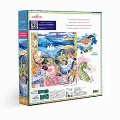 Puzzle de 1000 pièces : Coquillages au bord de la rive - Eeboo