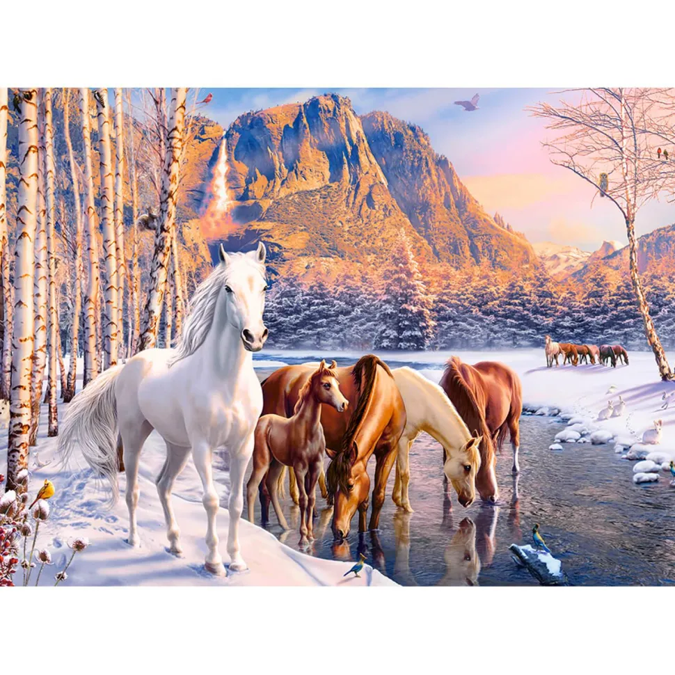 Puzzle de 500 pièces : La fonte hivernale - Castorland