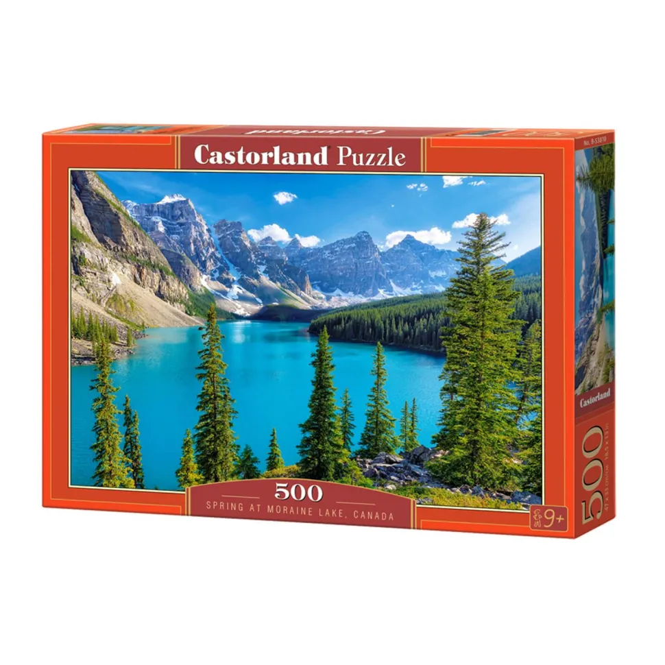 Puzzle de 500 pièces : Printemps au lac Moraine, Canada - Castorland