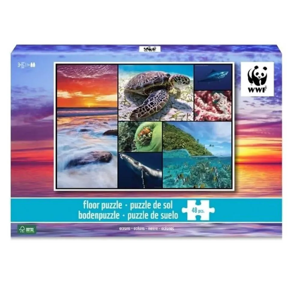 Puzzle de sol 48 pièces : Océans - WWF