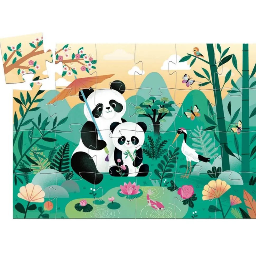 Puzzle Djeco 24 pièces : Léo le Panda - Djeco