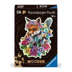 Puzzle en bois 150 pièces : Forme : Renard coloré - Ravensburger