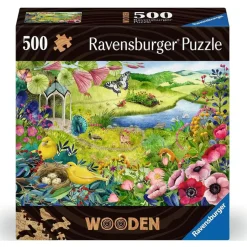 Puzzle en bois 500 pièces : Jardin de la nature - Ravensburger