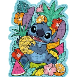 Puzzle en bois 150 pièces Forme : Stitch - Ravensburger