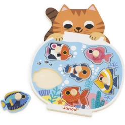 Puzzle Encastrement 6 pièces : aquarium - Janod