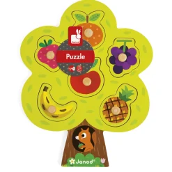 Puzzle encastrement en bois : Arbre gourmand - Janod