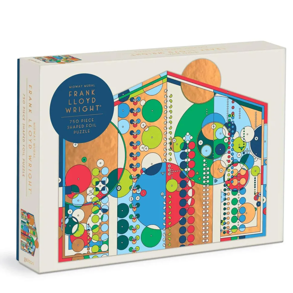 Puzzle forme 750 pièces : Frank Lloyd Wright, Midway Mural - Galison