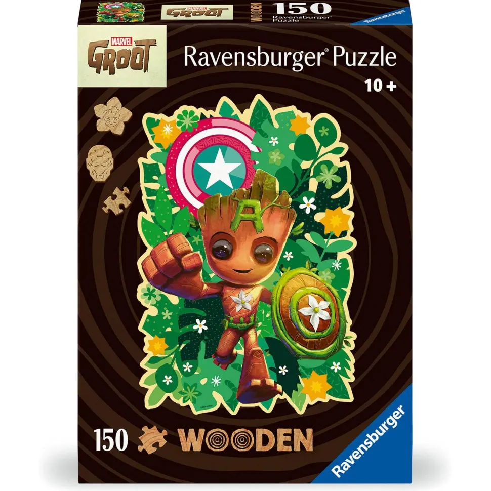 Puzzle Forme 150 pièces en bois : Groot - Ravensburger