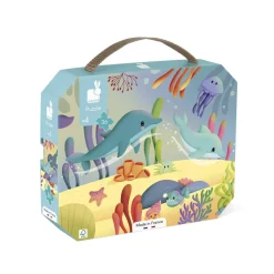 Puzzle frise 36 pièces : Les Animaux Marins - Janod