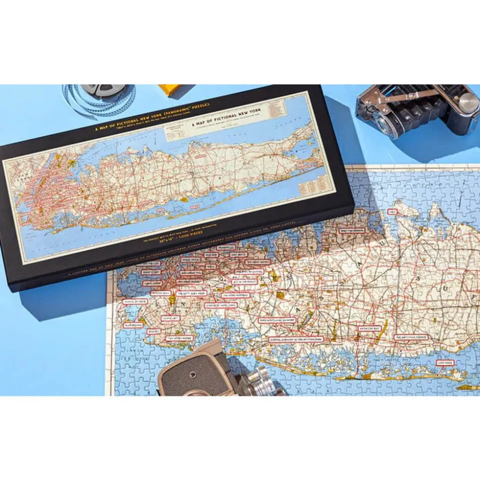 Puzzle panoramique 1000 pièces : Carte de New York - Galison