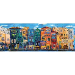 Puzzle panoramique 1000 pièces : La Ville Colorée - Art Puzzle