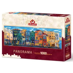 Puzzle panoramique 1000 pièces : La Ville Colorée - Art Puzzle