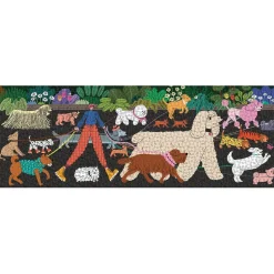 Puzzle panoramique 1000 pièces : Promenade de chien - Galison
