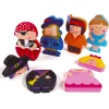 Puzzle personnages magnétiques : 12 pièces en bois - Goula
