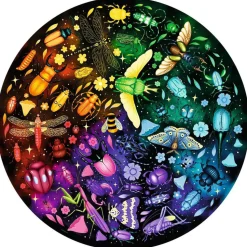 Puzzle rond 500 pièces : Insectes (Circle of Colors) - Ravensburger