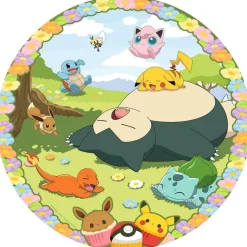 Puzzle rond 500 pièces - Pokémon en fleurs - Ravensburger