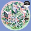 Puzzle rond 1000 pièces : Ville verte - Galison