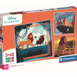 Puzzle 3x48 pièces : Le Roi Lion - Clementoni