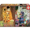 PUZZLE 2x1000 PIECES : LE BAISER ET LA VIERGE - Gustav KLIMT - Educa
