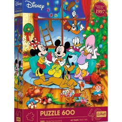 Puzzles 600 pièces : XMAS 40e anniversaire - Mickey Mouse et Amis / Noel - Trefl