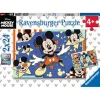 Puzzles 2 x 24 pièces : Disney Mickey Mouse : Au cinéma - Ravensburger