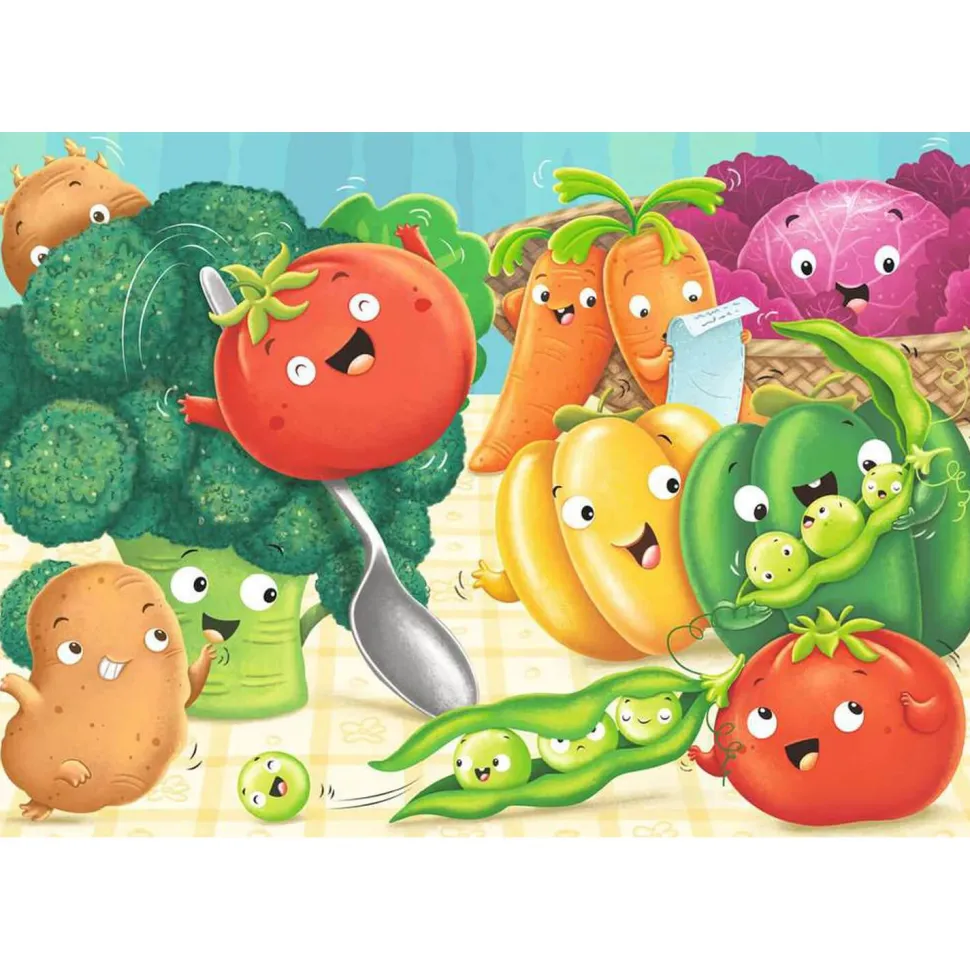 Puzzles 2 x 24 pièces : Les petits fruits et légumes - Ravensburger