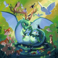 Puzzles 3 x 49 pièces : Licorne, dragon et fée - Ravensburger