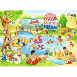 Puzzles 2 x 24 pièces : Loisirs au lac - Ravensburger