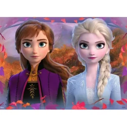 Puzzles 2 x 12 pièces : Voyage vers l'inconnu (La Reine des neige 2 - Frozen 2) - Ravensburger