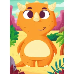Puzzles 3 x 24 pièces Mix & Match : Mignons dinosaures - Ravensburger
