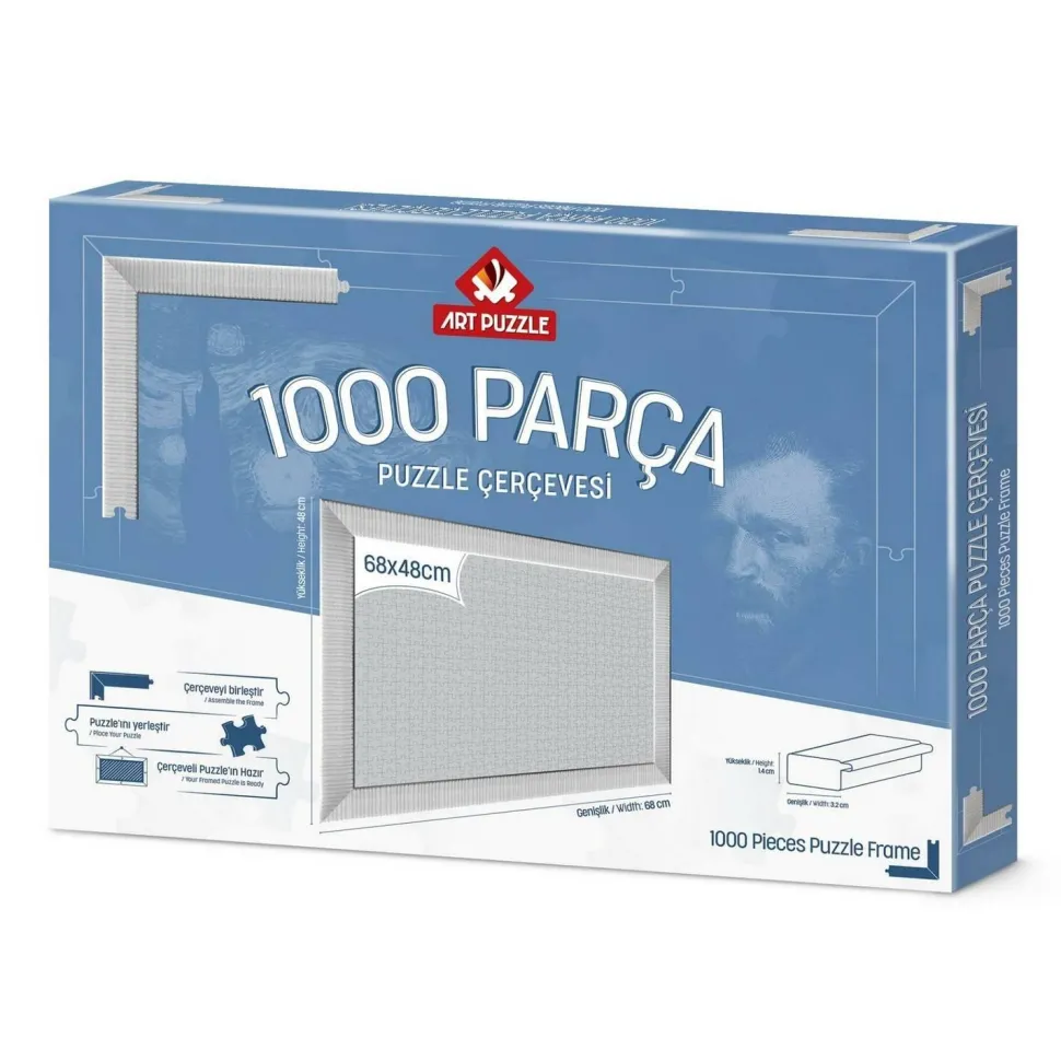 Puzzles Cadre 1000 pièces : Blanc - Art Puzzle