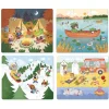 Puzzles de 6 à 16 pièces : 4 puzzles évolutifs : Les vacances - Vilac