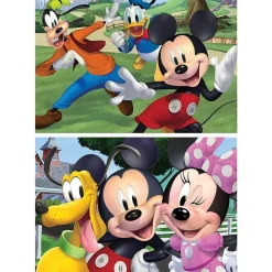 Puzzles en bois 2 x 50 pièces : Mickey et ses amis - Educa