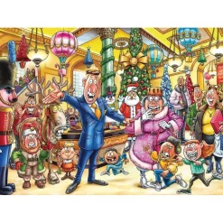 Puzzles 2x 1000 pièces : Wasgij Christmas 21 - Un relooking très joyeux ! - Jumbo