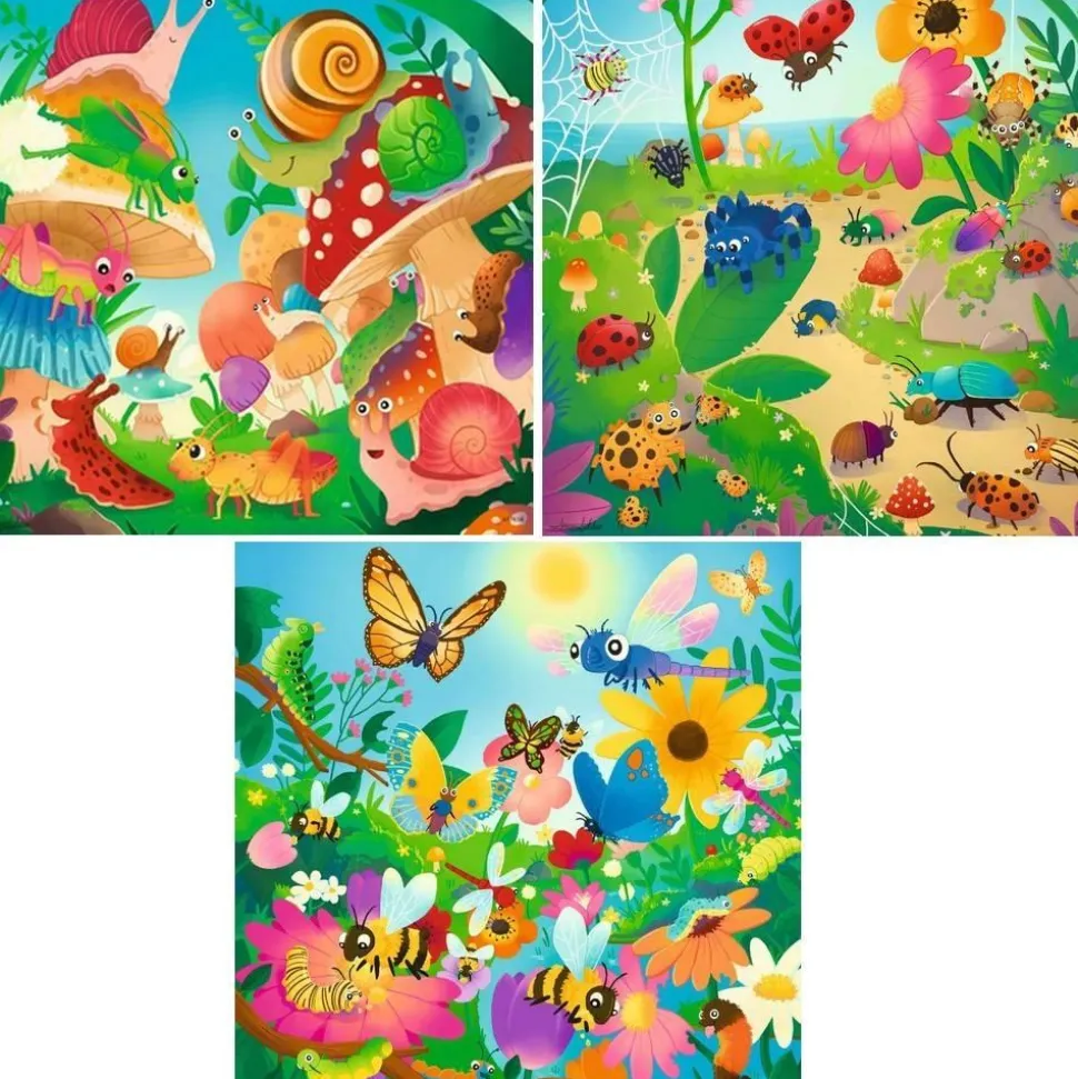 Puzzles 3x49 pièces : Le monde des insectes - Ravensburger