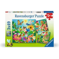 Puzzles 3x49 pièces : Le monde des insectes - Ravensburger