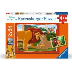 Puzzles 2x24 pièces : Le Roi Lion : L'histoire de la vie - Ravensburger