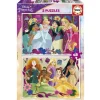 Puzzles 2X48 Pièces : Princesses Disney - Educa