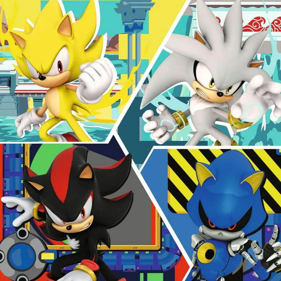 Puzzles 3x49 pièces : Sonic - Ravensburger