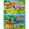 Puzzles 2x24 pièces - Vivre en terre sauvage / Jurassic World Explorers - Ravensburger