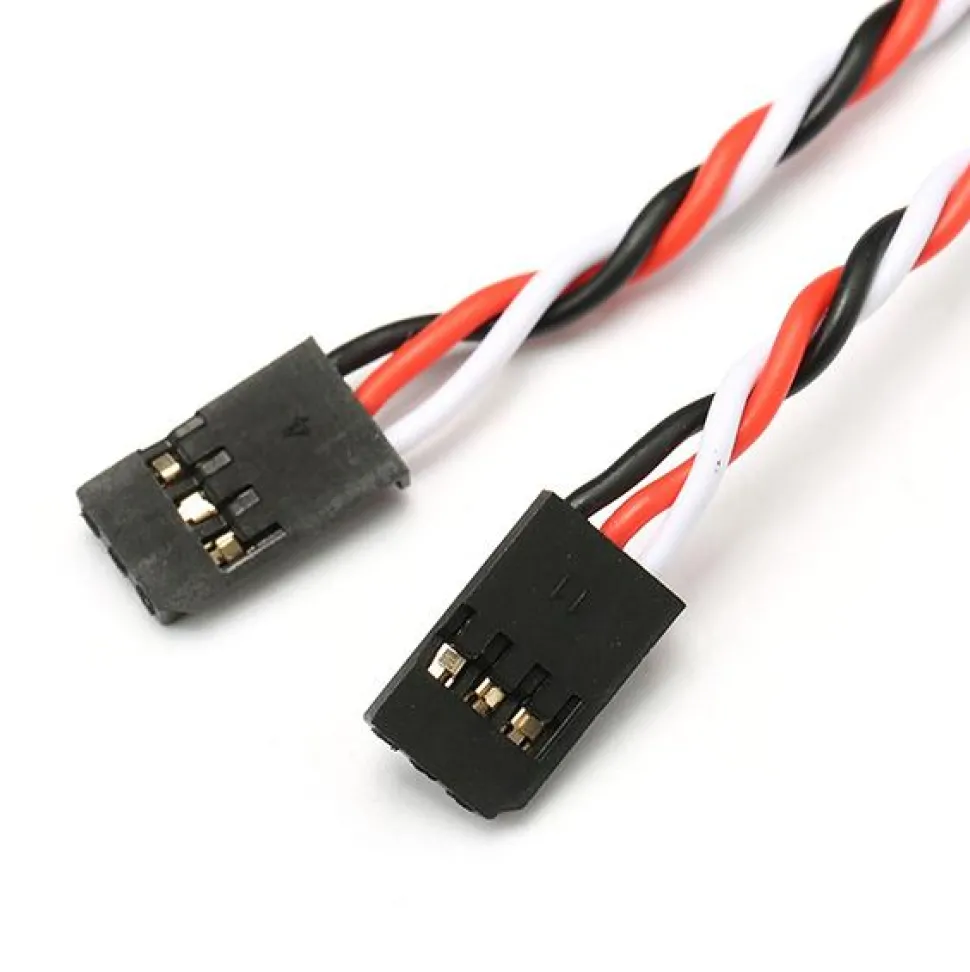 Rallonge servo tressées Futaba HD 22AWG (0.64mm diam - 0.326mm2 sect) - 90cm - Torpedo