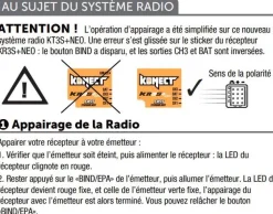 Récepteur 2.4GHz 3 Voies compatible Radio KONECT KT3S+ - Konect