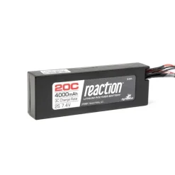 Reaction 7.4V 4000mAh 2S 20C LiPo Hard Case:Deans - Dynamite