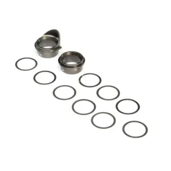 Rear Gearbox Bearing Inserts, Aluminum: 8X - Losi - TLR